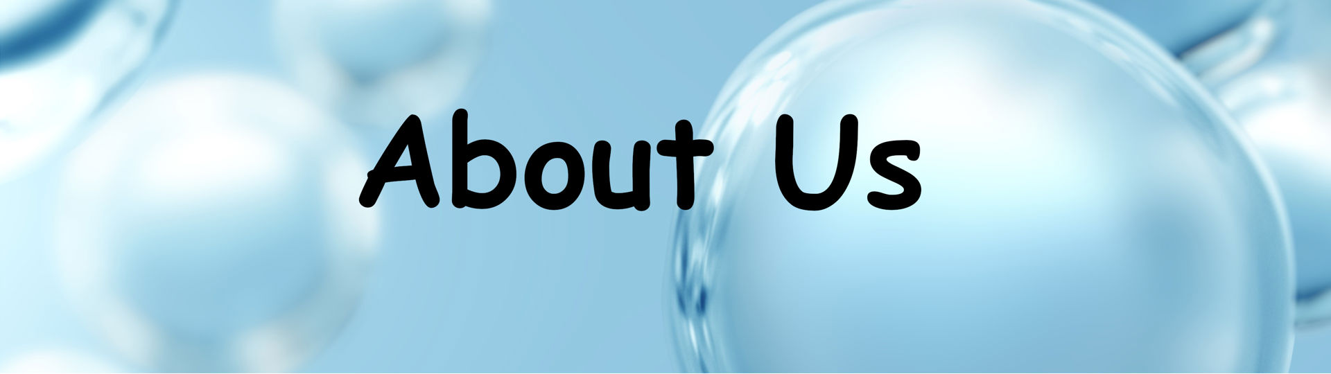 About Us Bubbles